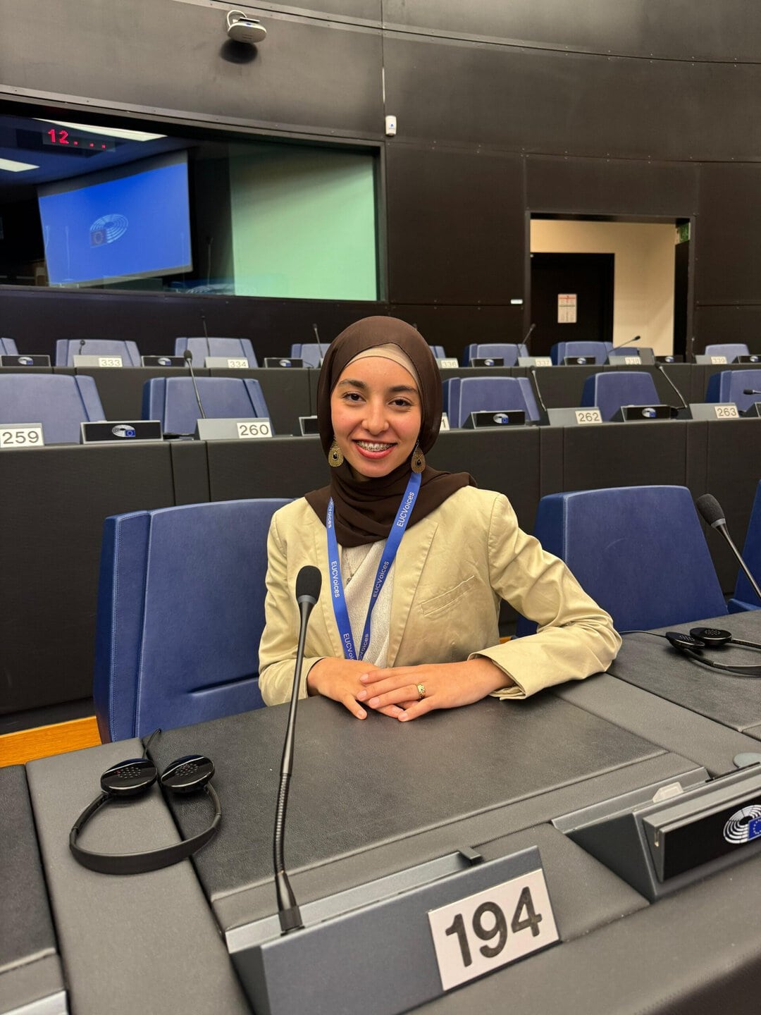 Numidia Chami at ESA in Strasbourg